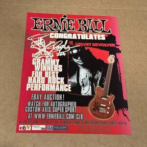 Slash of Velvet Revolver - Ernie Ball - 2005 Print Advertisement